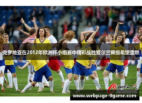 克罗地亚在2012年欧洲杯小组赛中精彩战胜爱尔兰晋级希望重燃 克罗地亚在2012年欧洲杯小组赛中精彩战胜爱尔兰晋级希望重燃